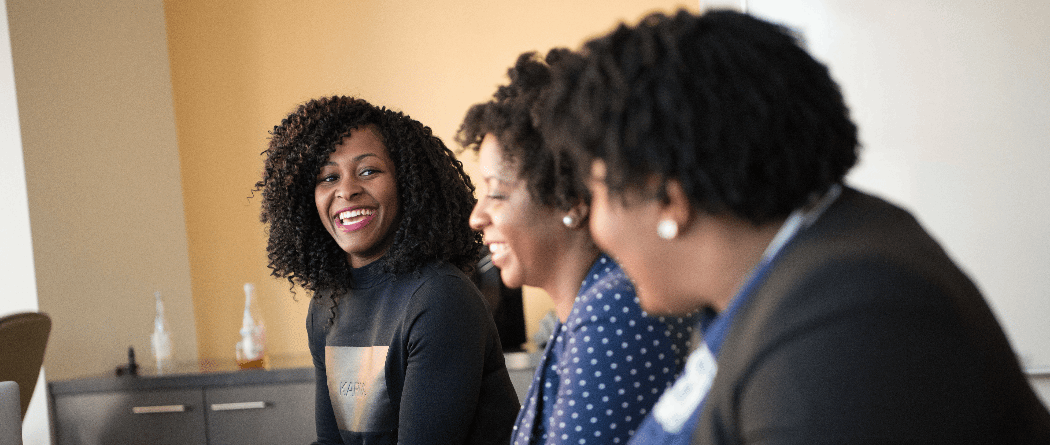 Three Women Smiling