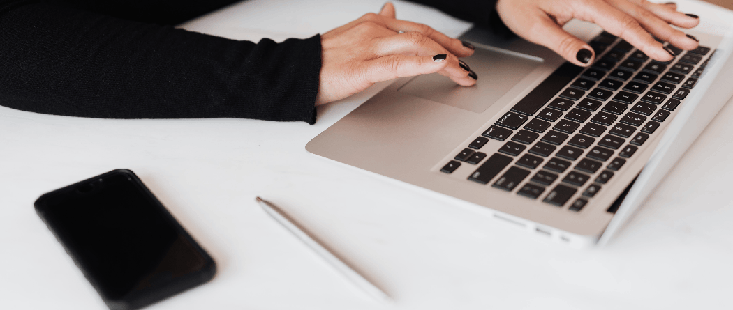 Woman on computer